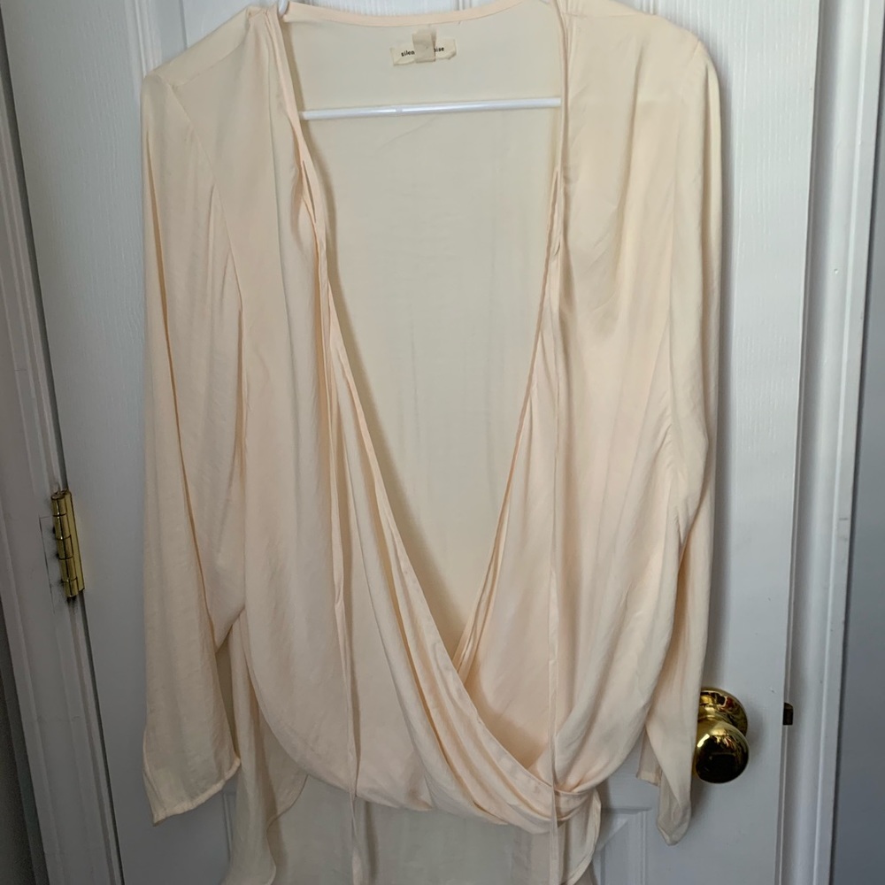 Front tie urban outfitters silence the noise top